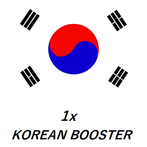 1x Korean booster